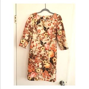 Talbots floral sheath dress.